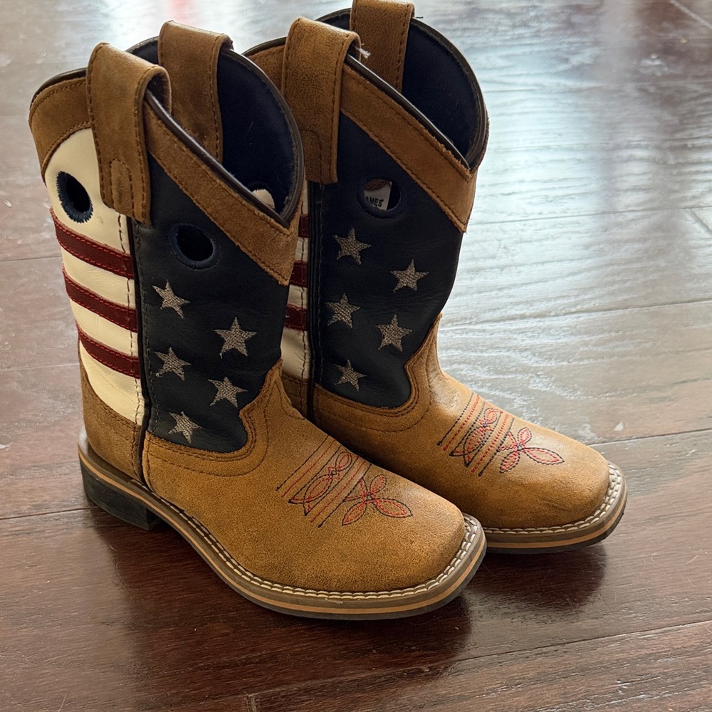 Cody James Boys USA Flag Cowboy Boots
